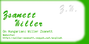 zsanett willer business card